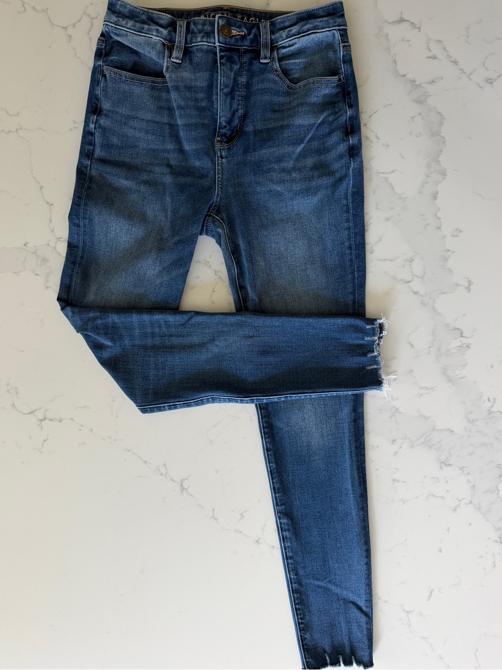 American Eagle Outfitters Women's Skinny Jeans - Dark Blue Wash